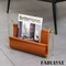 9-Inch Magazine Rack, Floor Standing Book Basket, Newspaper Holder, Brochures and File Holders - Nursery Decor, Desk Accessory, Living Room and Guest Room Essentials, Home Office, and Waiting Areas